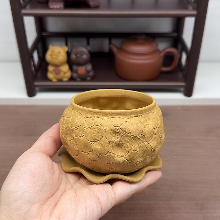 段泥茶案欣怡手制全手工供春主人杯