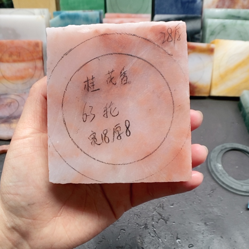 【闪购商品】石英质玉（金丝玉）手镯未镶嵌桂***溢加工定制