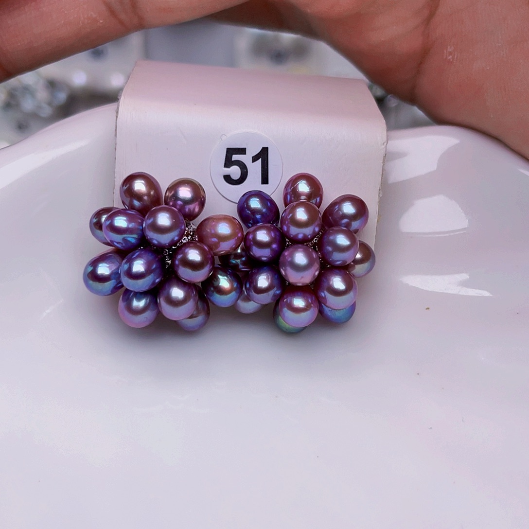 未镶嵌淡水珍珠耳饰六*