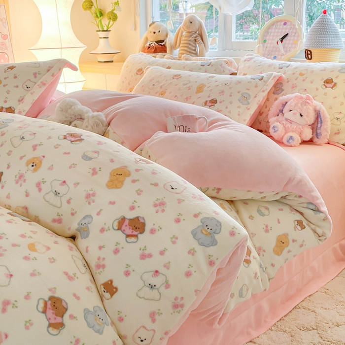 【牛奶绒四件套】2*2.3/直播时长有限存在未展示商品/介意勿拍