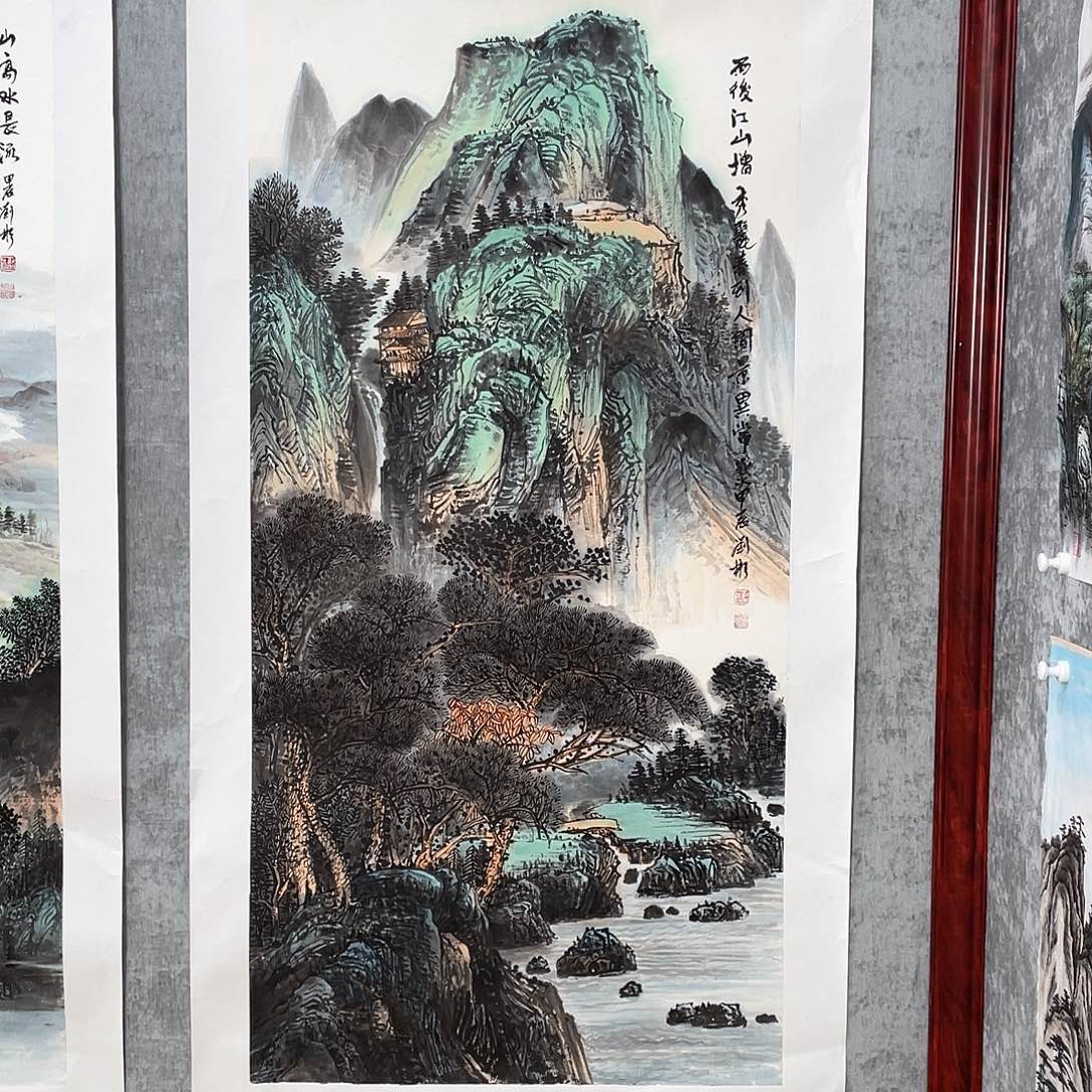 国画用****7绘画作品作者刘彬