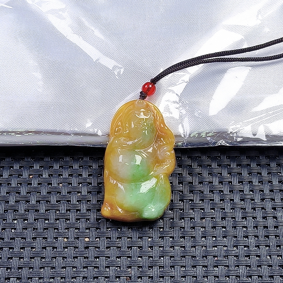 【聚宝严选】D591黄绿关爷爷套装吊坠妈妈款精致精美气质百搭