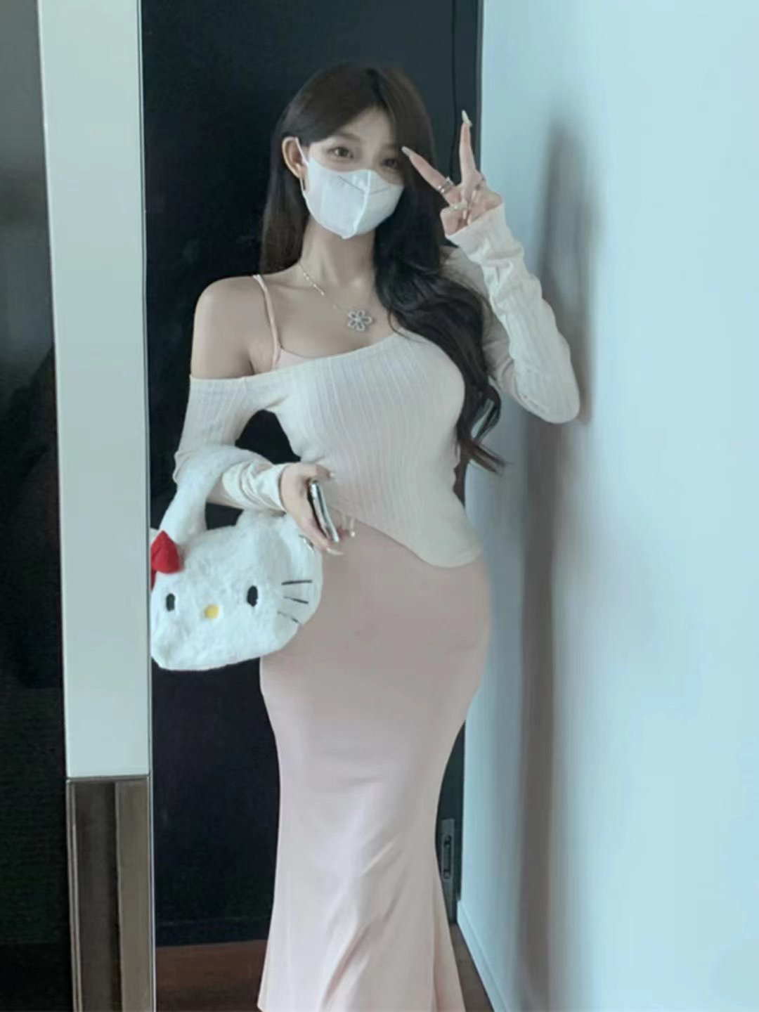 性感包臀修身两件套