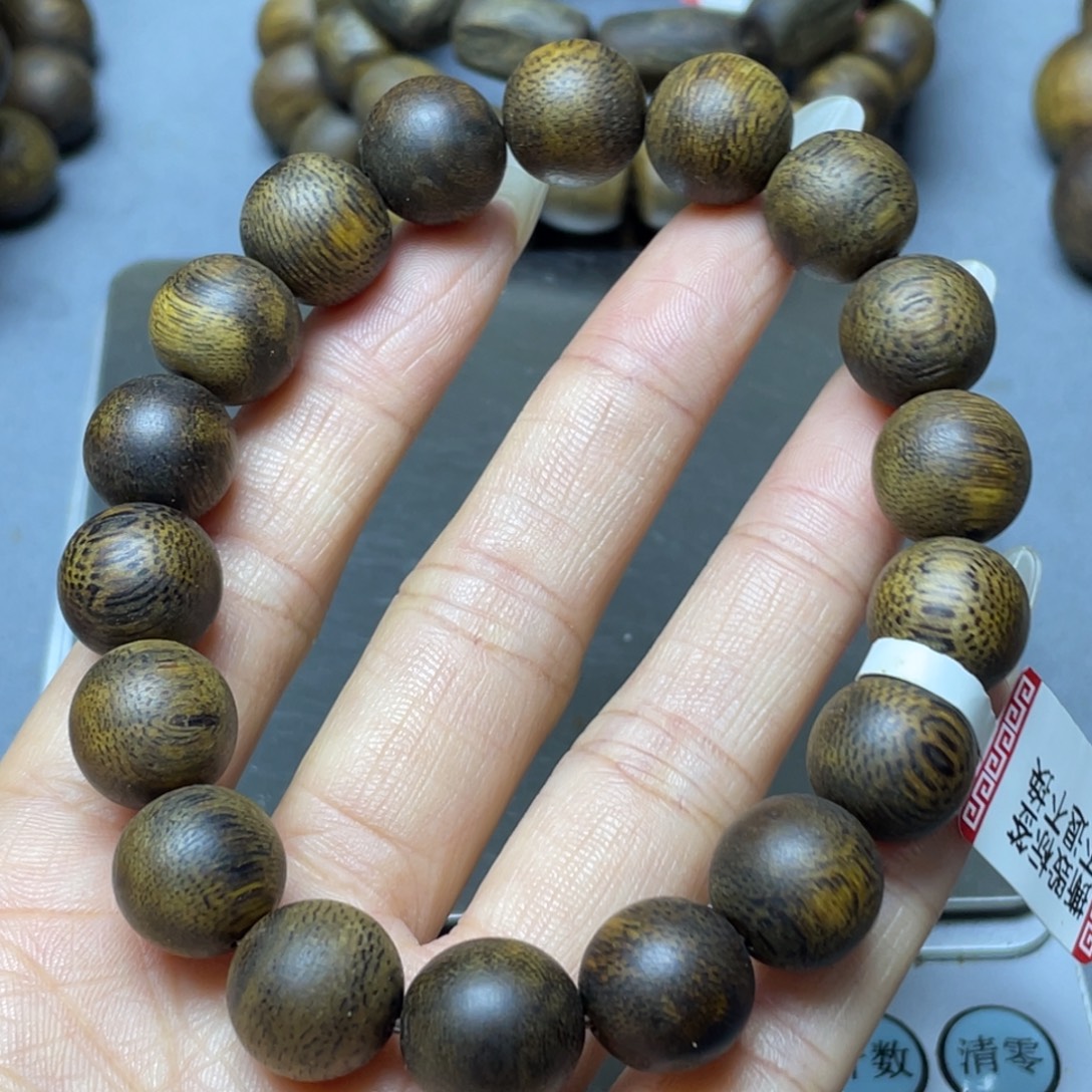 阳***k沉香手串奇楠沉香12单圈
