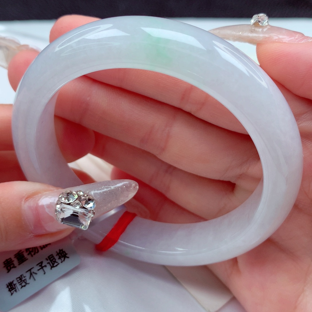 翡翠手镯未镶嵌天然缅甸翡翠A货手镯 15号