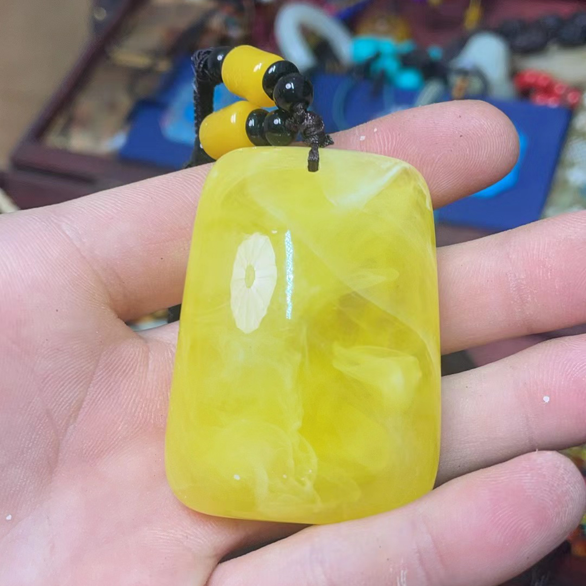 【鹏毅】直播精选蜜蜡无事牌