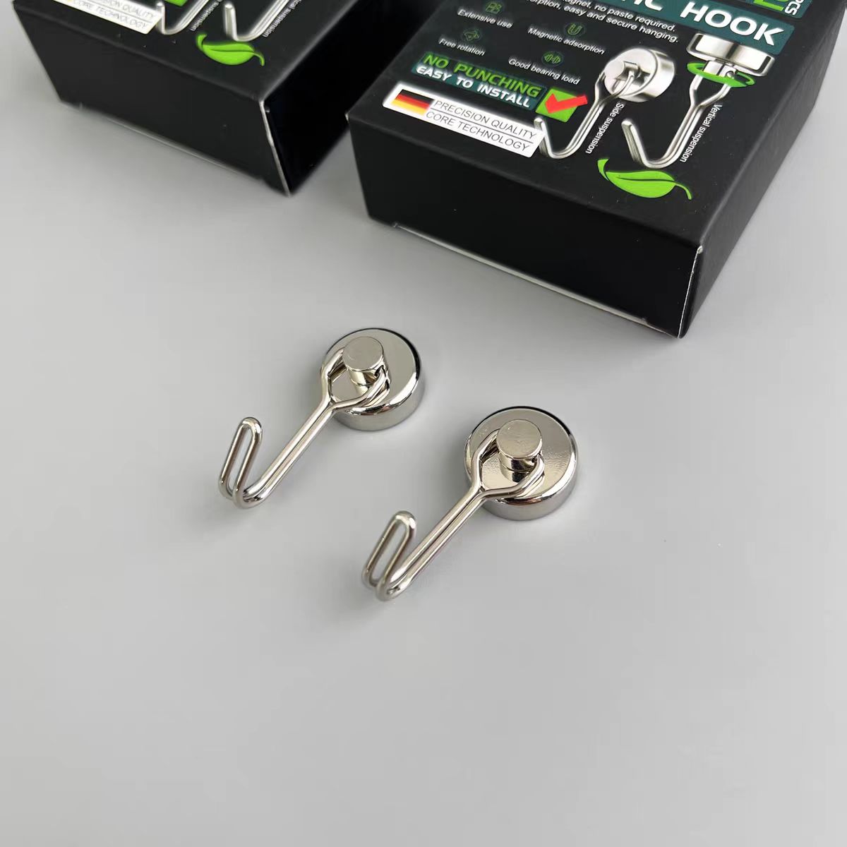 M家-强力磁吸免打孔加厚挂钩（2个装）