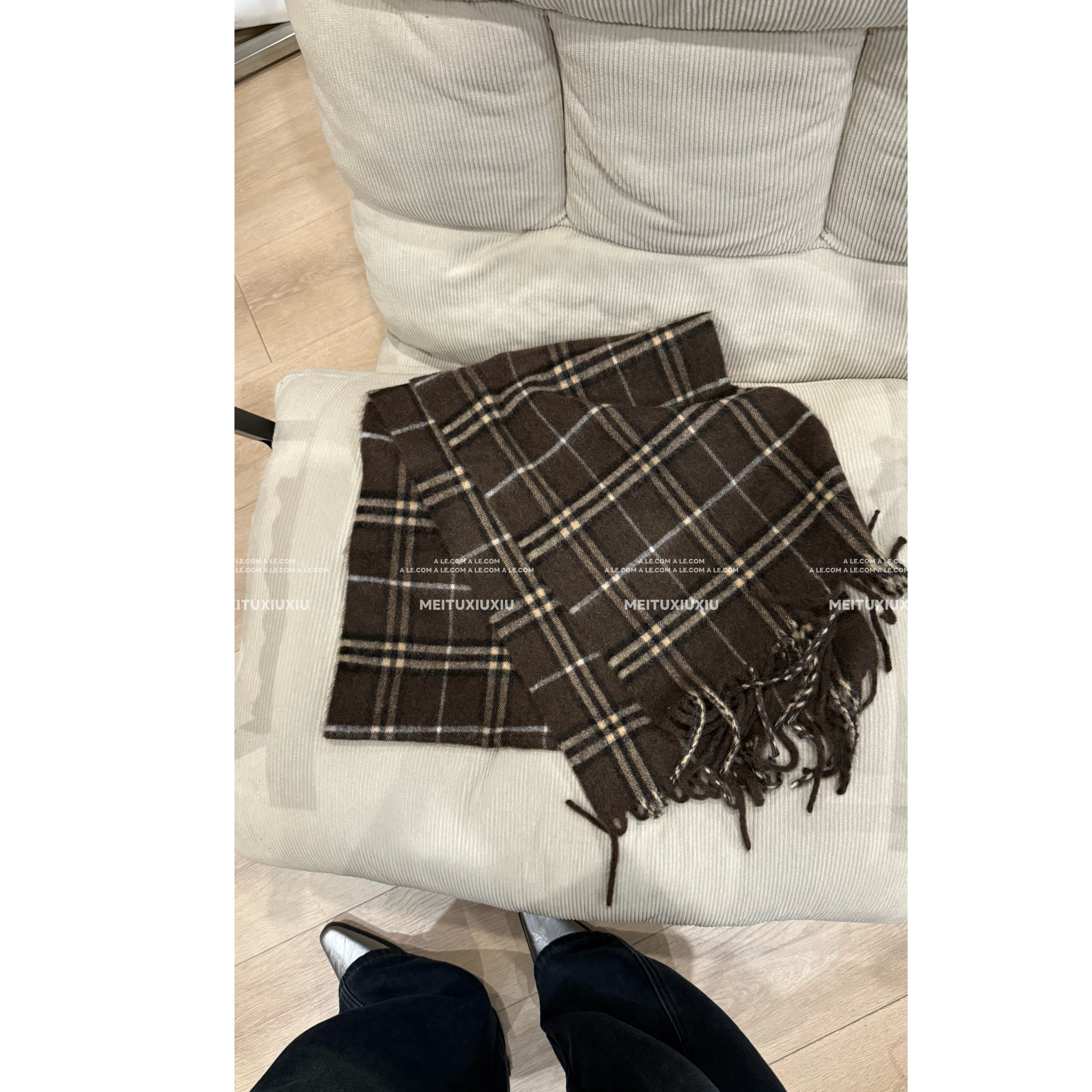 【阿乐家】复古英伦风氛围感冬季保暖小众高级经典格子围巾