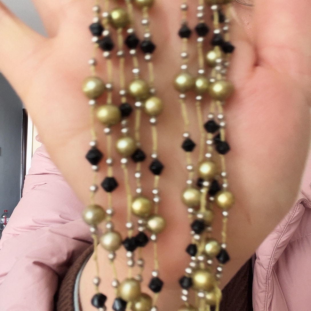 合金淡水珍珠颈饰