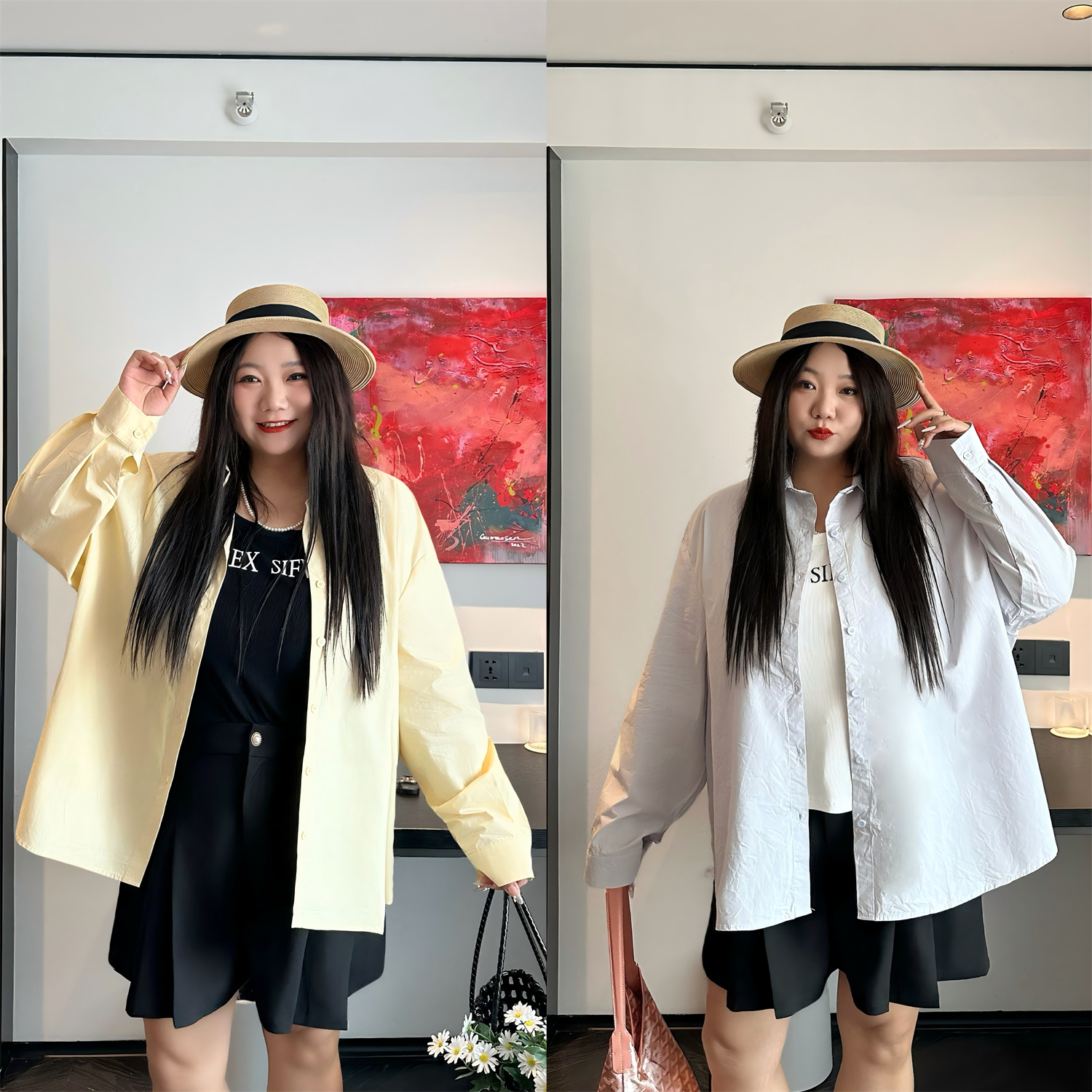 断码捡漏~维也纳歌/韩风慵懒风夏款衬衫 14449花契大码胖mm200斤