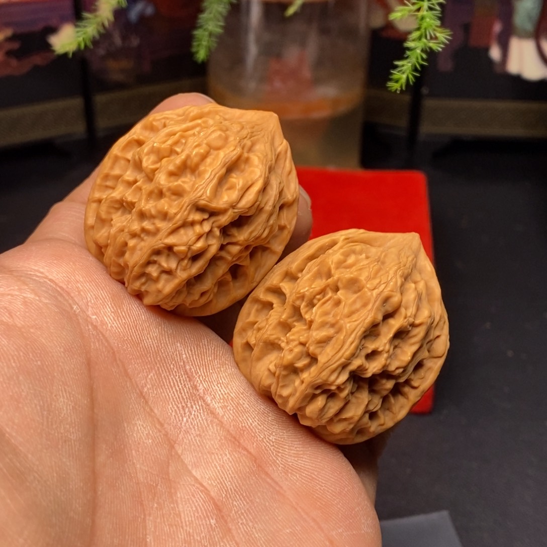 文玩核桃把件用****海36鸡心一物一图