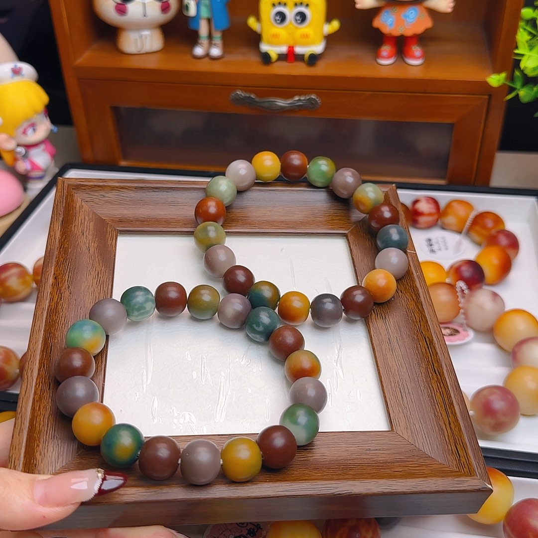 手串菩提根/象牙果卡14干磨花无缺随机