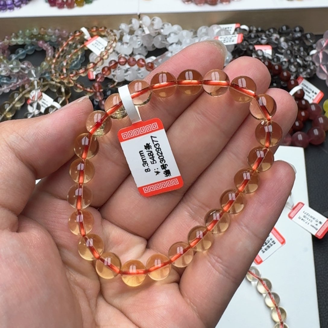 黄晶手链未镶嵌n****1黄水晶