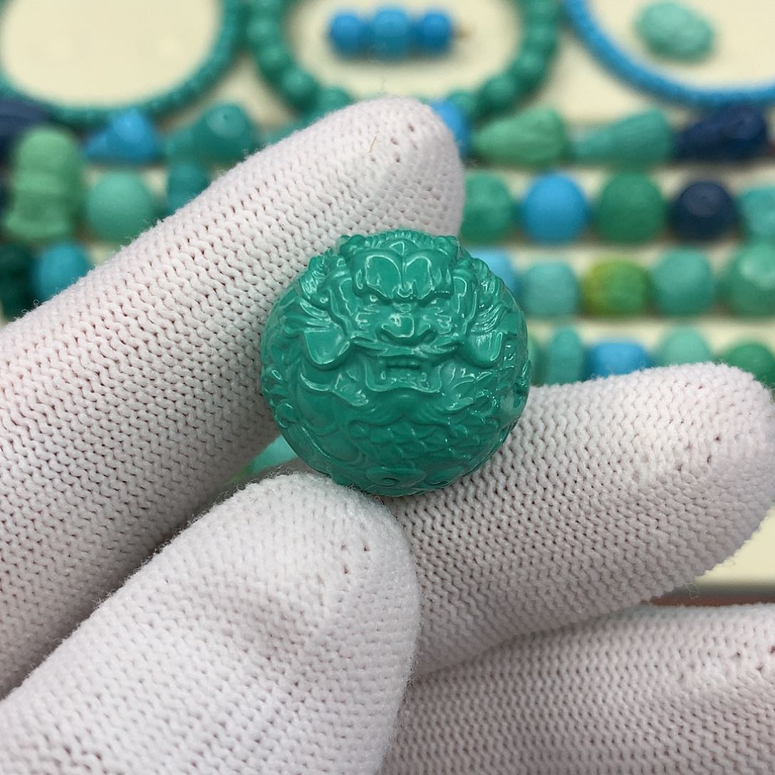 *****高瓷绿龙珠直径20+