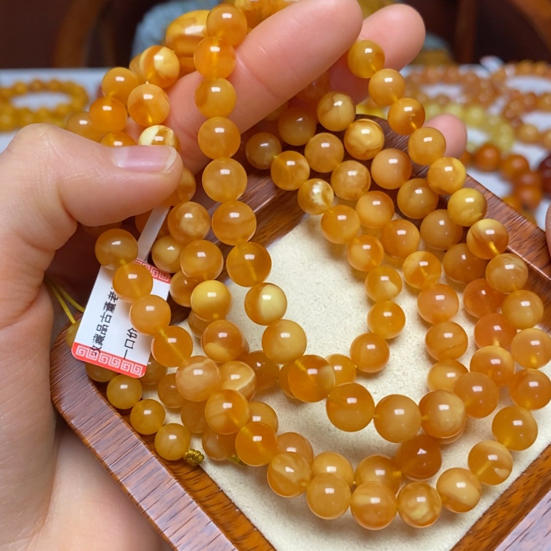 【闪购商品】蜜蜡手链未镶嵌手串