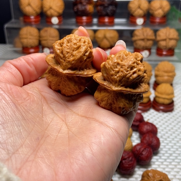 心***风把件文玩核桃5老龙头金蟾