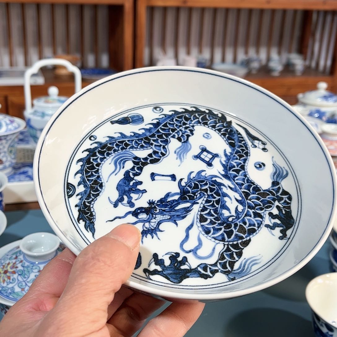 錡镇堂手工手绘壶承