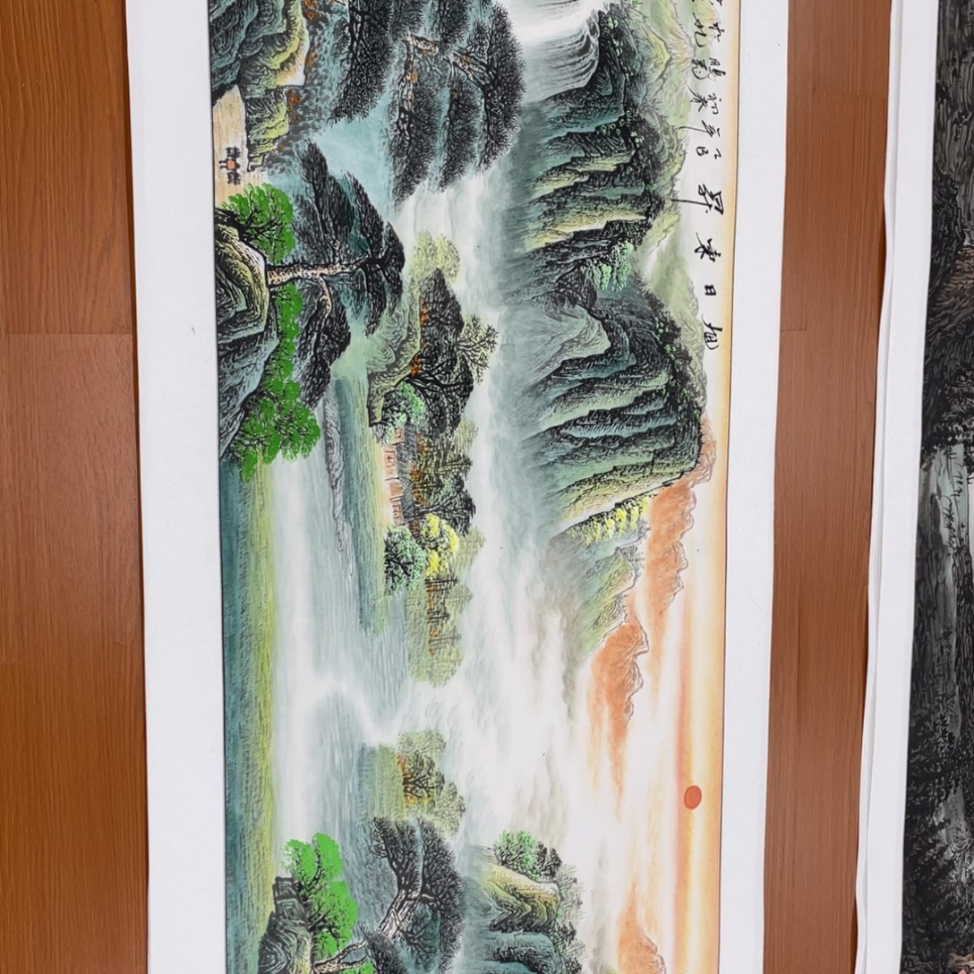 睿***精品小六画心作品两幅