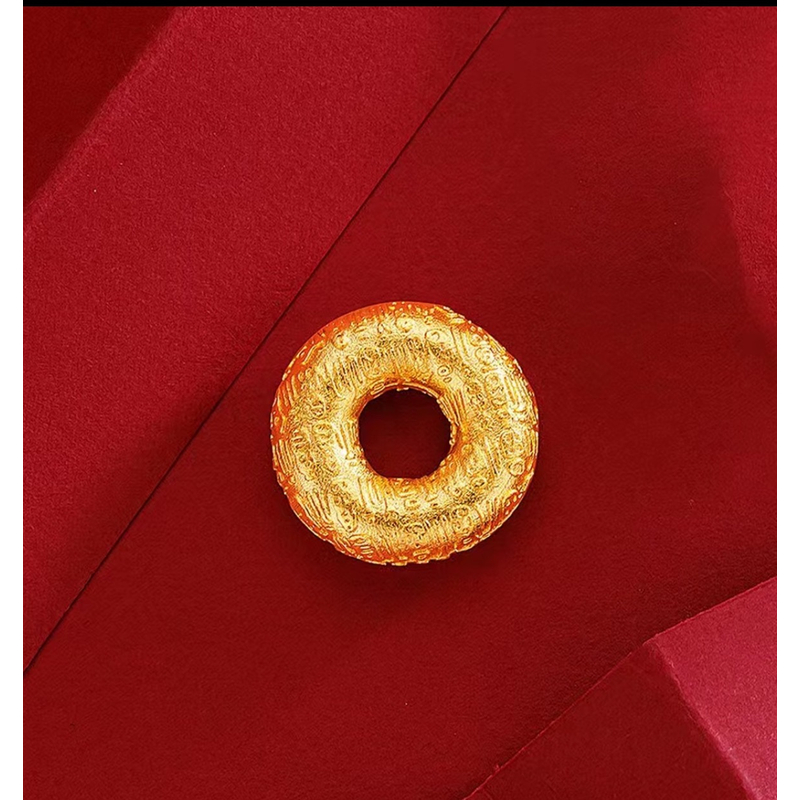 【金缘】 百福平安扣古法精工吊坠赠送装饰链FG313