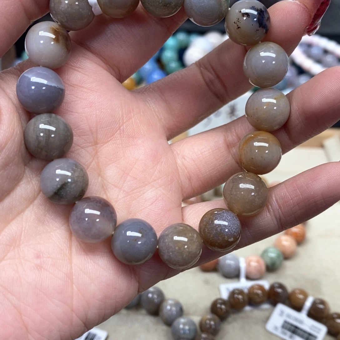 硅化珊瑚（珊瑚玉）手链未镶嵌051