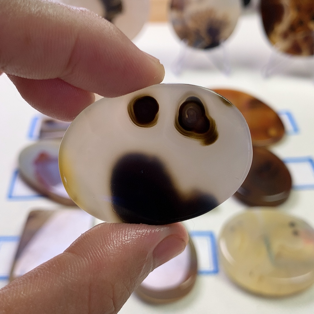 未镶嵌玛瑙/玉髓珠宝半成品