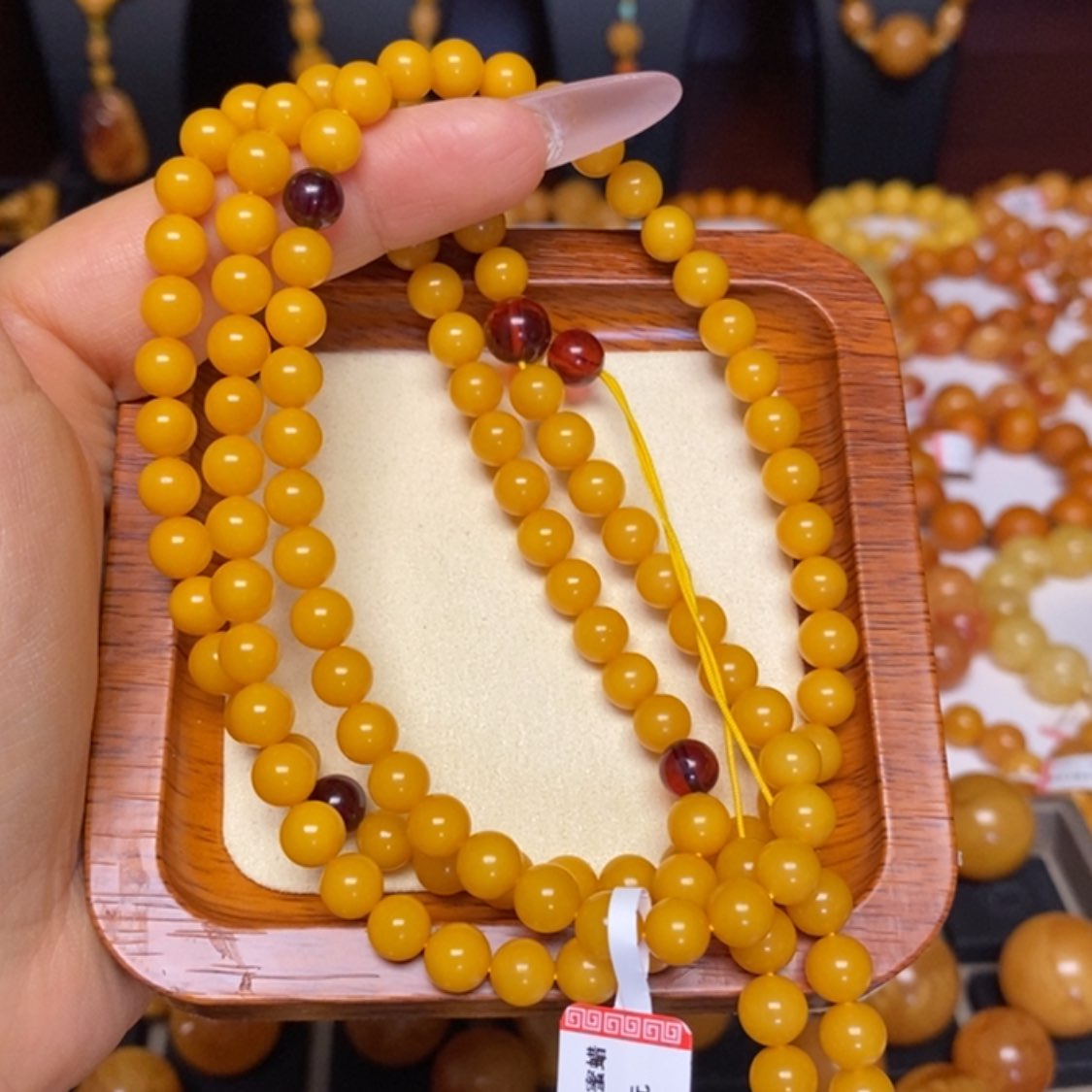 【闪购商品】蜜蜡手链未镶嵌手串