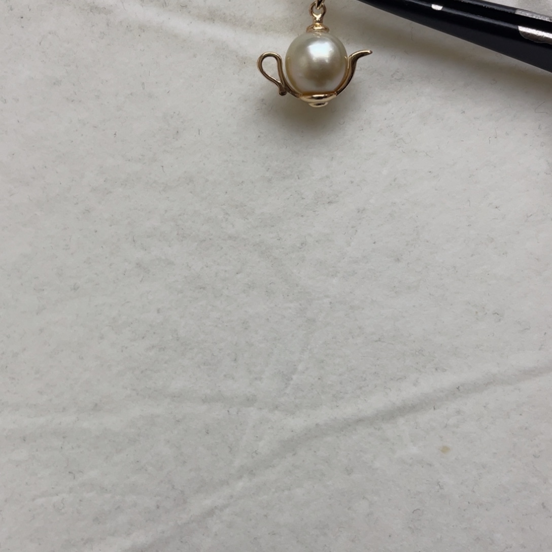 吊坠(不含链)海水珍珠银S925镶嵌