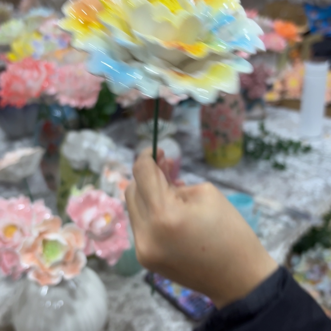 陶瓷花，拍满20发货，退款拉黑