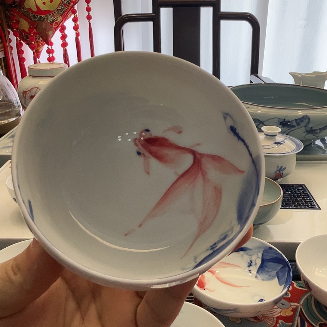 海***川手工手绘陶瓷作品陶瓷