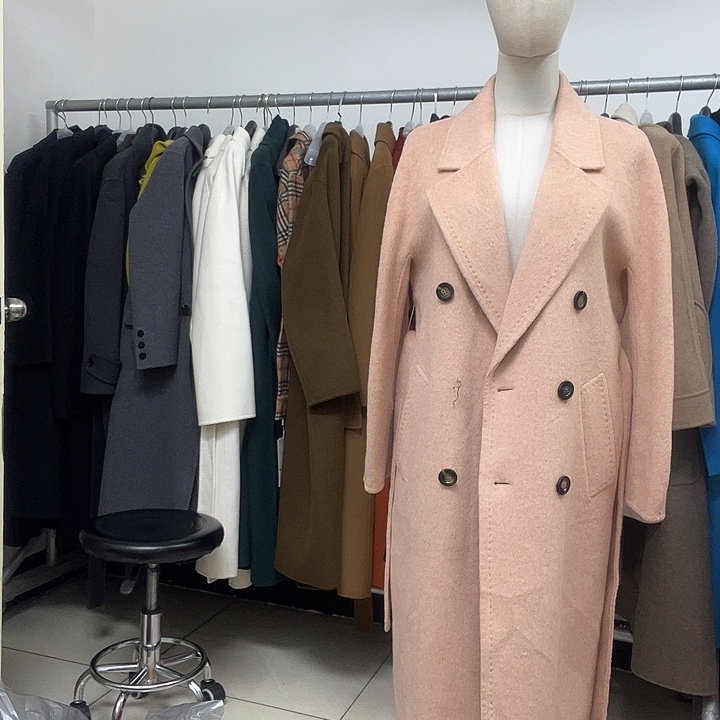 羊驼绒外贸大衣外套女秋冬加厚