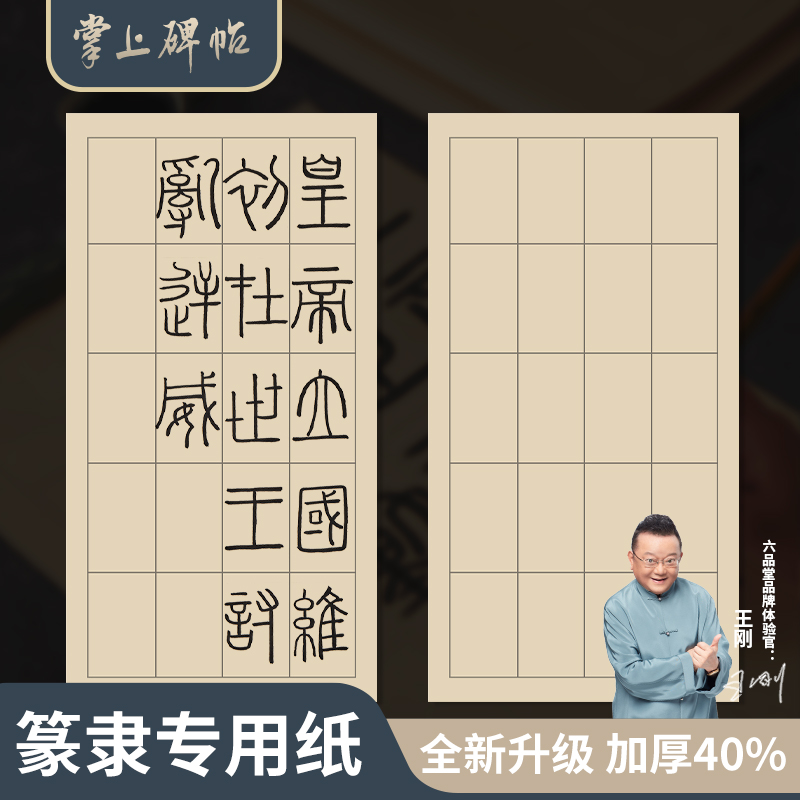 篆书隶书专用纸 日课纸作品纸小篆练习纸方格曹全碑掌上碑帖