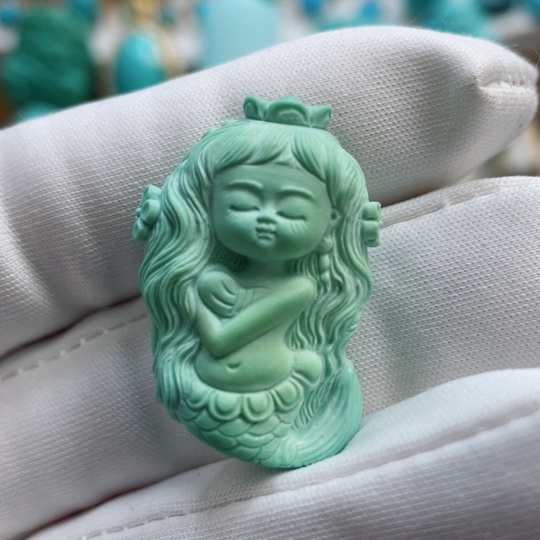 绿松石珠宝奇石未镶嵌