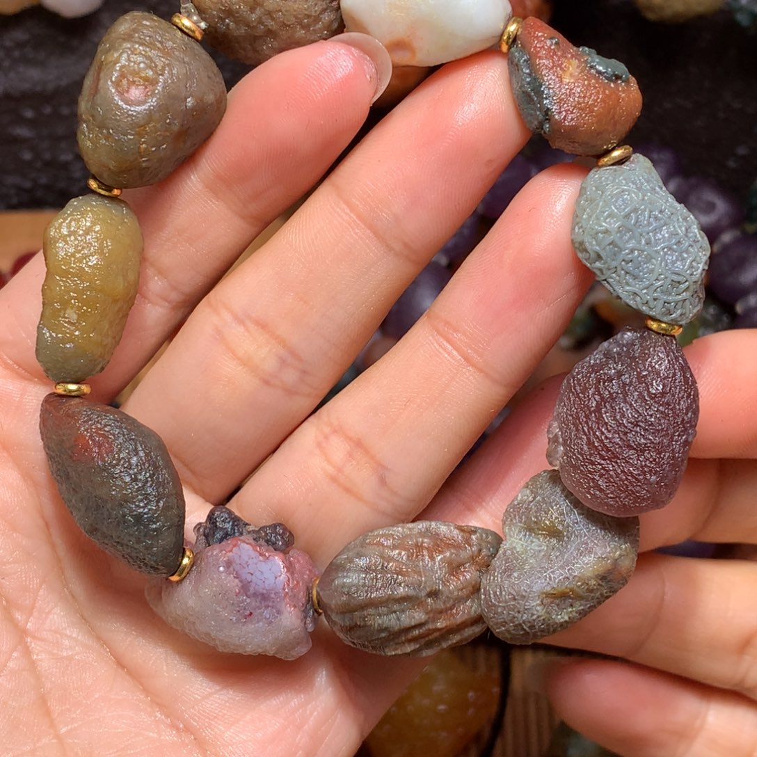 未镶嵌玛瑙/玉髓珠宝半成品