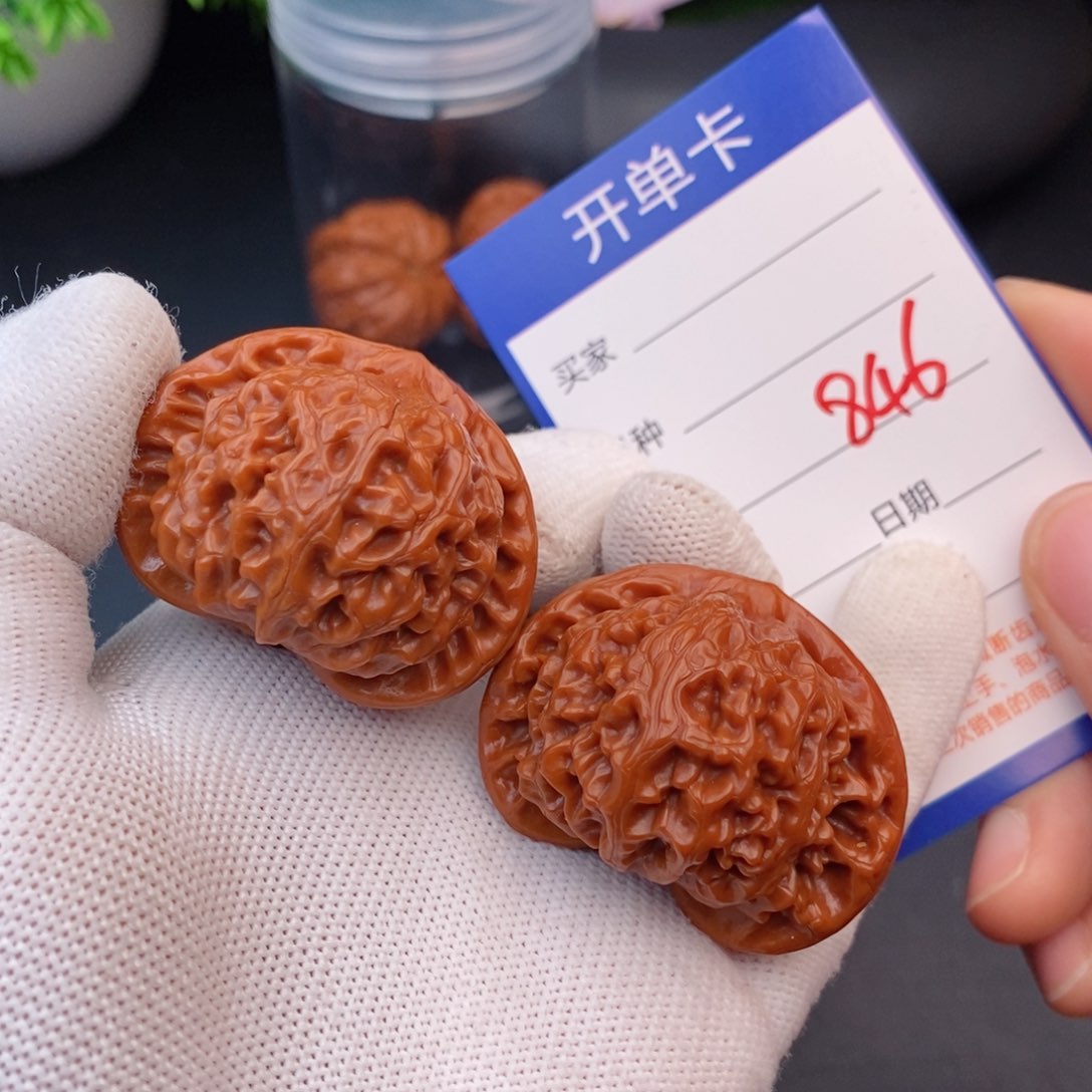 文玩核桃把件42宫灯846