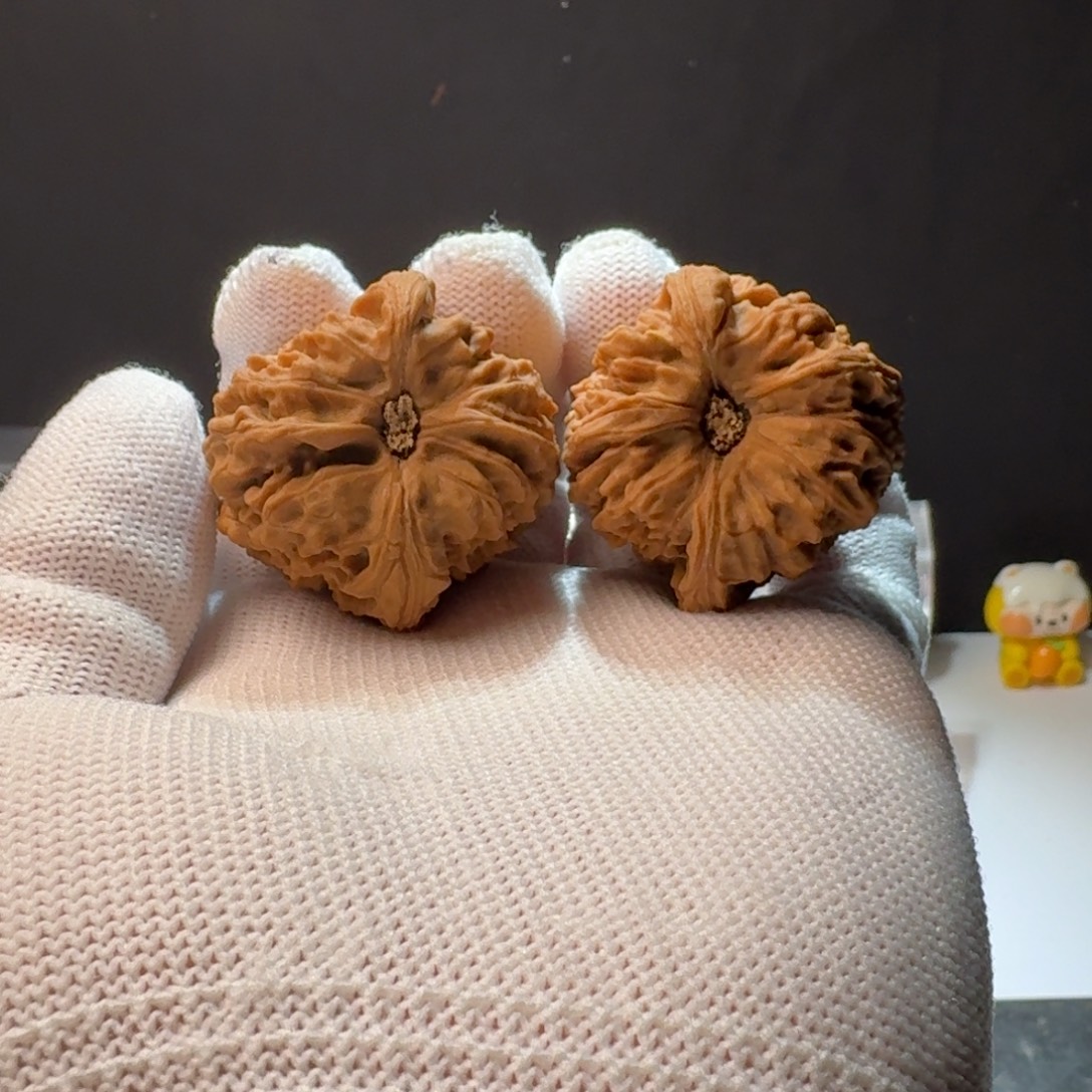 文玩核桃把件7号链接拉丝子弹头高炮魔瞳大凹37-37-42