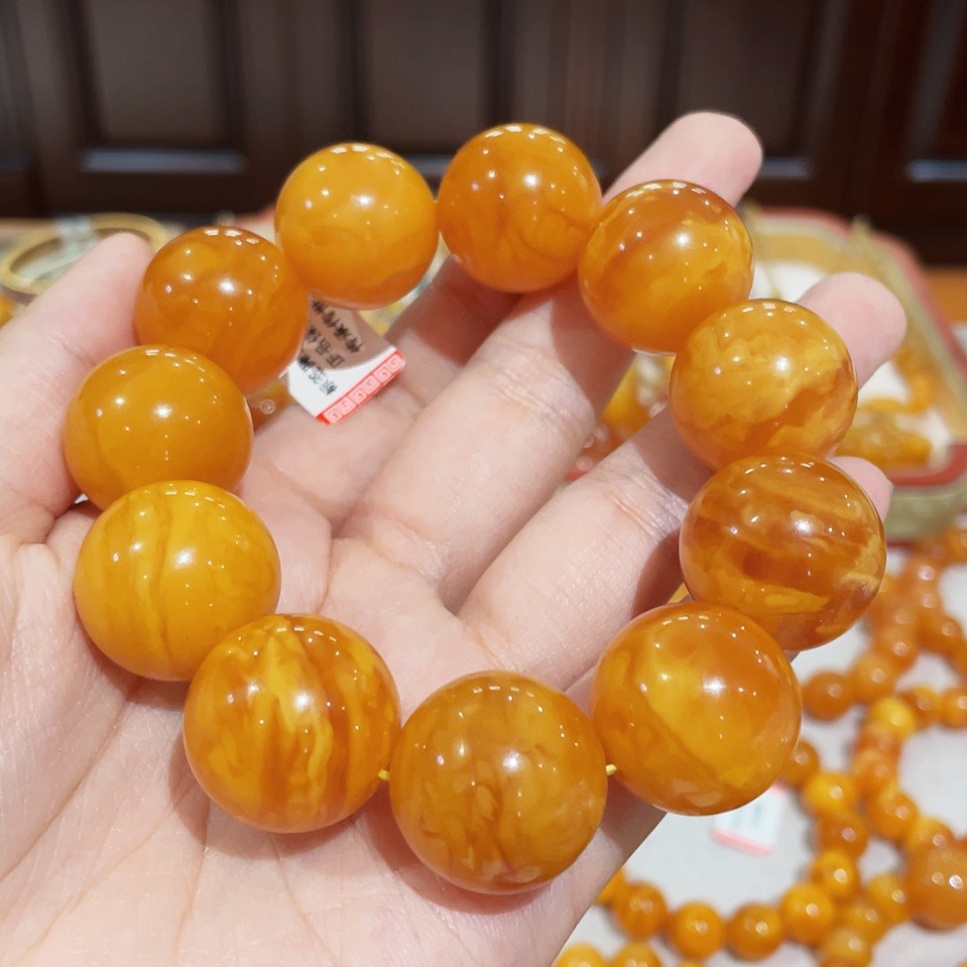 蜜蜡手链未镶嵌手串