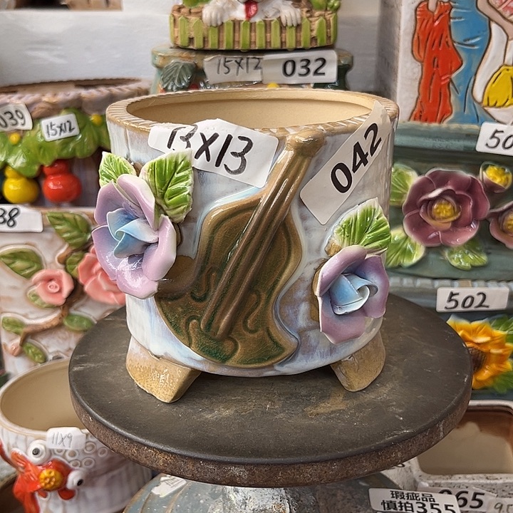 粗陶材质多肉花盆