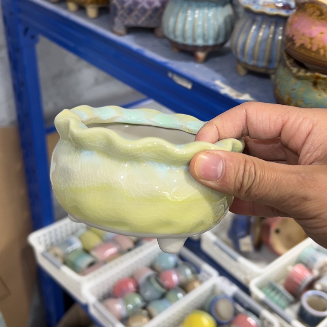 陶瓷陶瓷多肉花盆@@