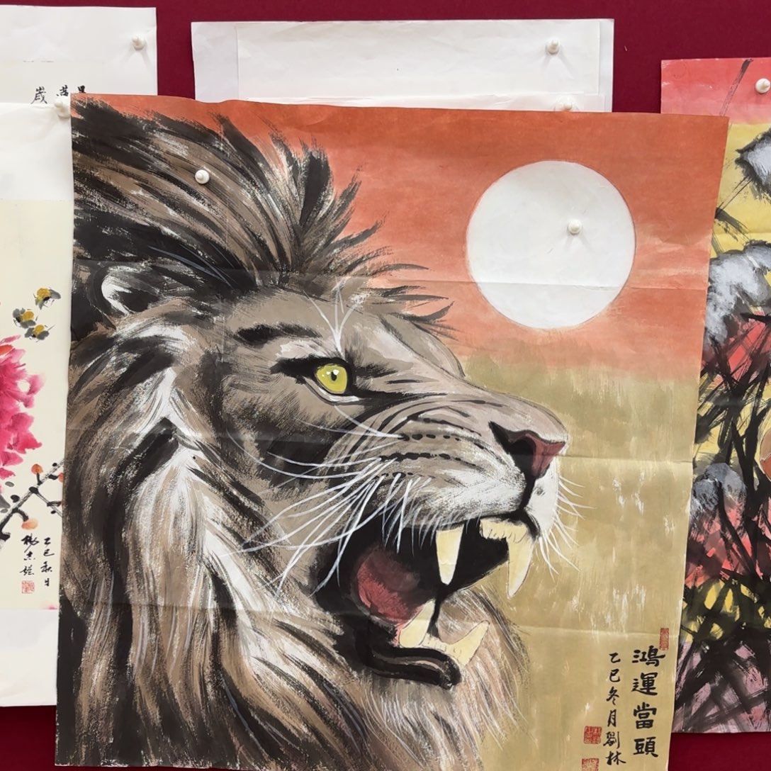 墨***池国画卡纸的制作方法