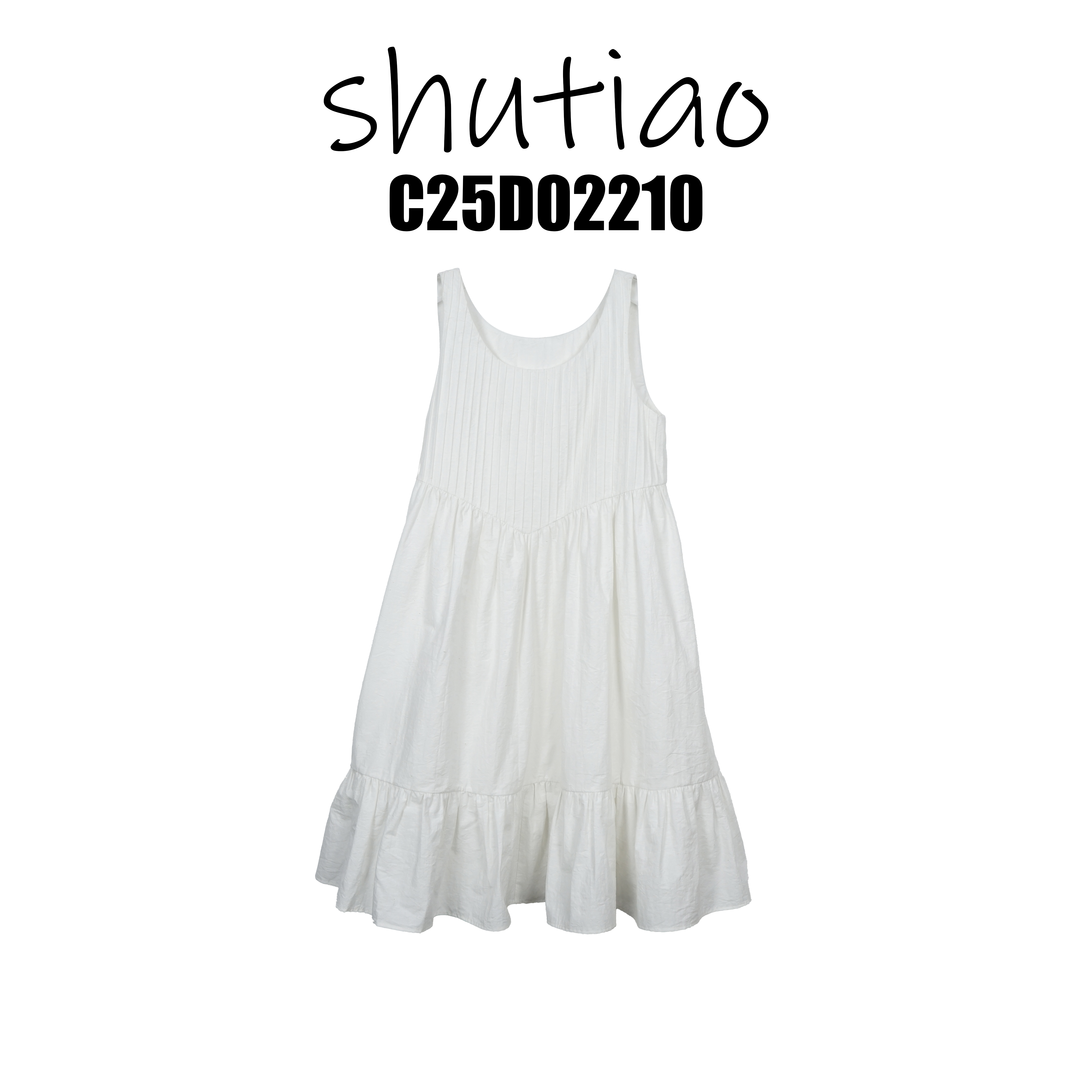 【SHUTIAO】2025夏季：新款小众设计款连衣裙C25D02210