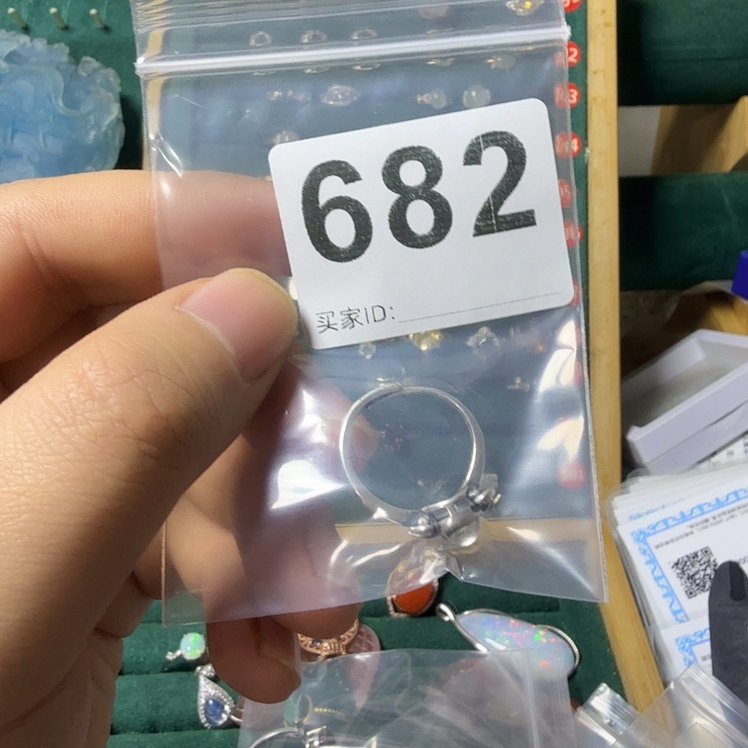 魔****月光石戒指银S925镶嵌