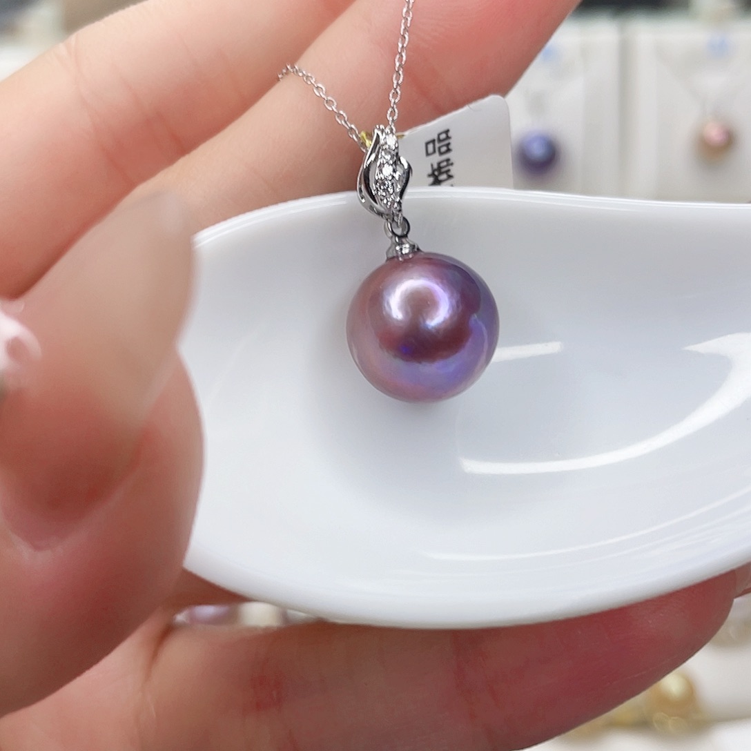 淡水珍珠吊坠(赠链)合金