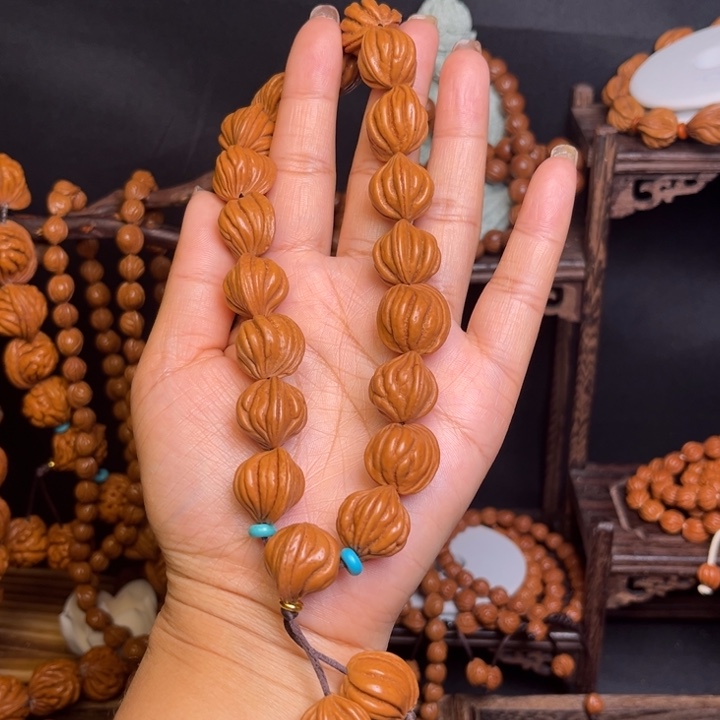 桃核手串佛手手持