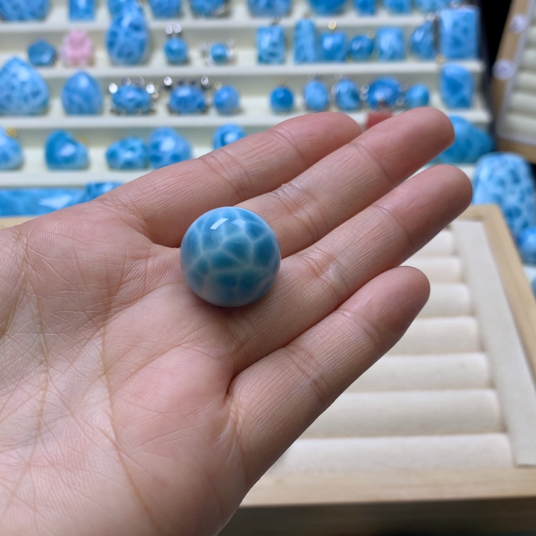 圆****针钠钙石（海纹石）未镶嵌手链