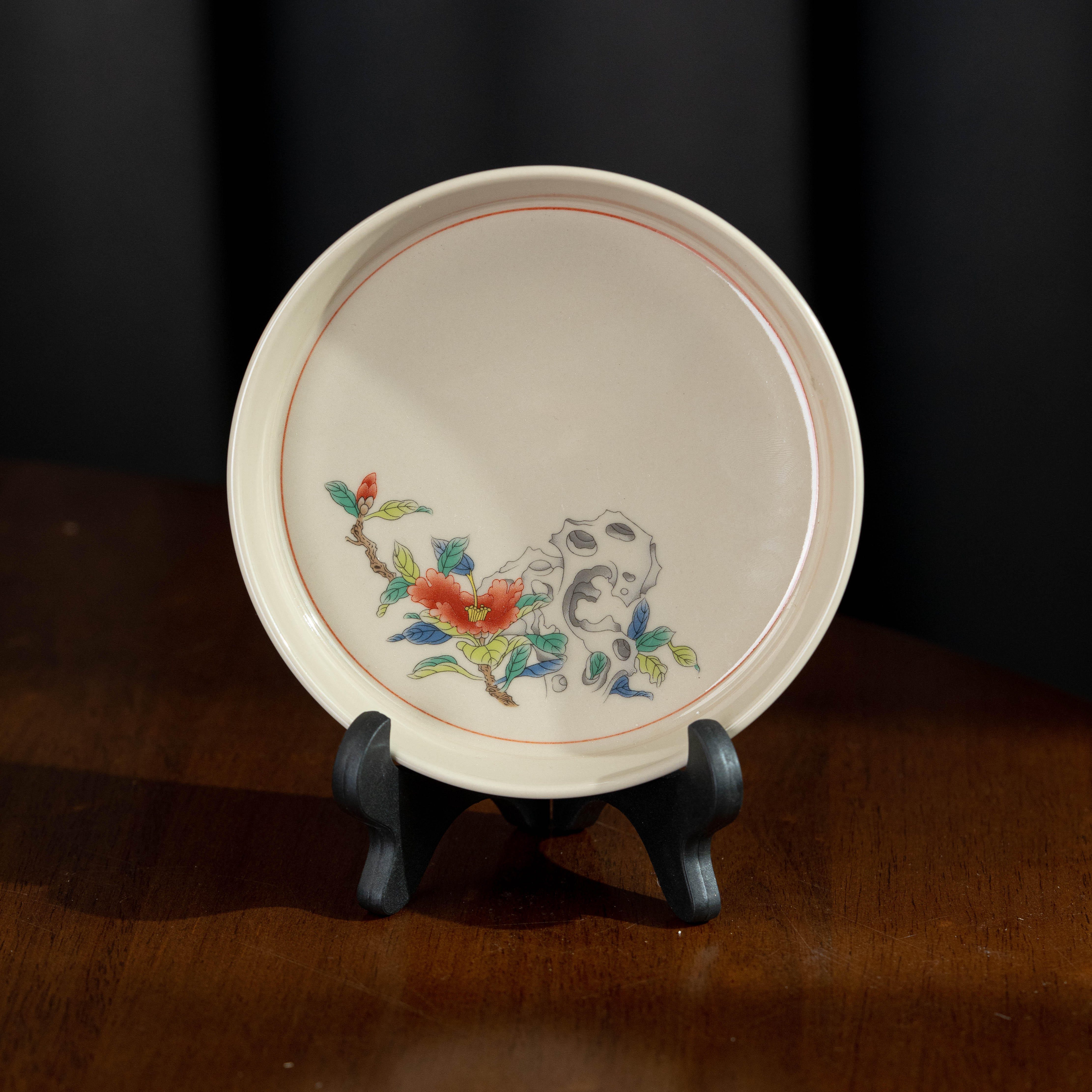 壶承 花石 直径14cm 随机发 家用茶周边