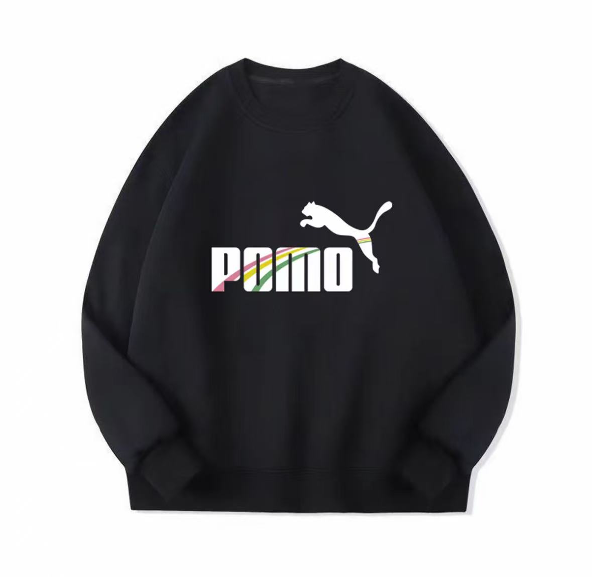 男女情侣款青春设计感情侣INS圆领卫衣- POMO