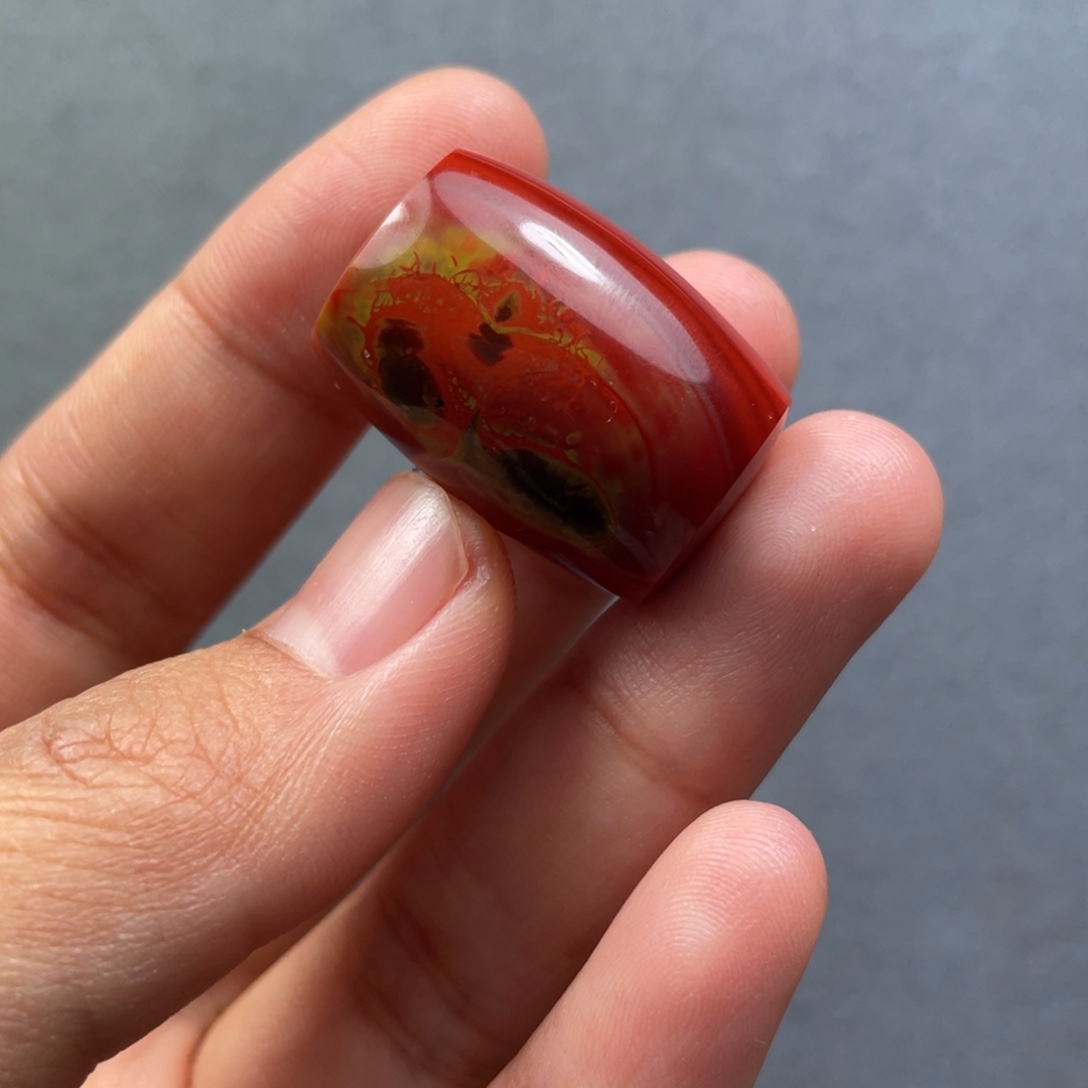 南红玛瑙未镶嵌配饰17.6mm