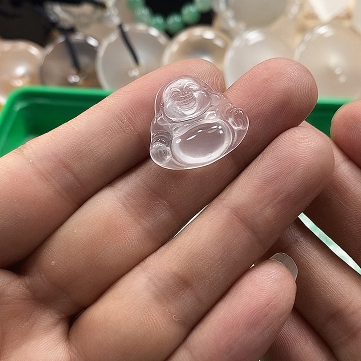 石英质玉佛公未镶嵌