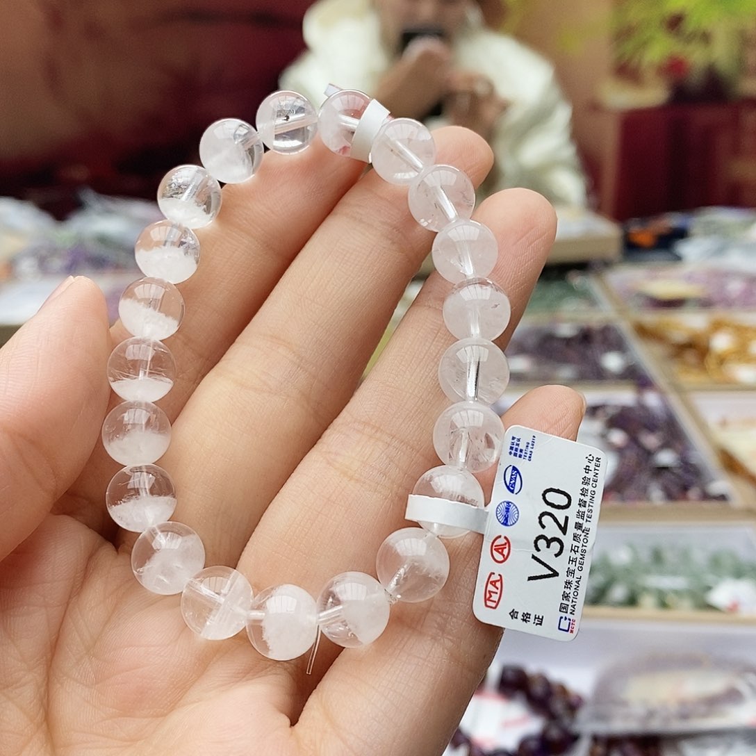 水晶手链未镶嵌V320白幽灵