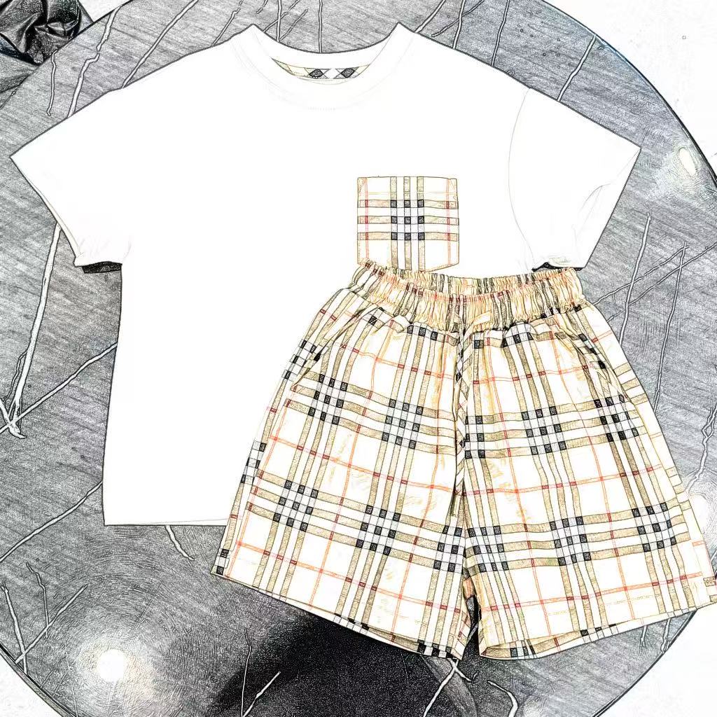 88671男童女童时尚夏季洋气百搭套装圆领休闲